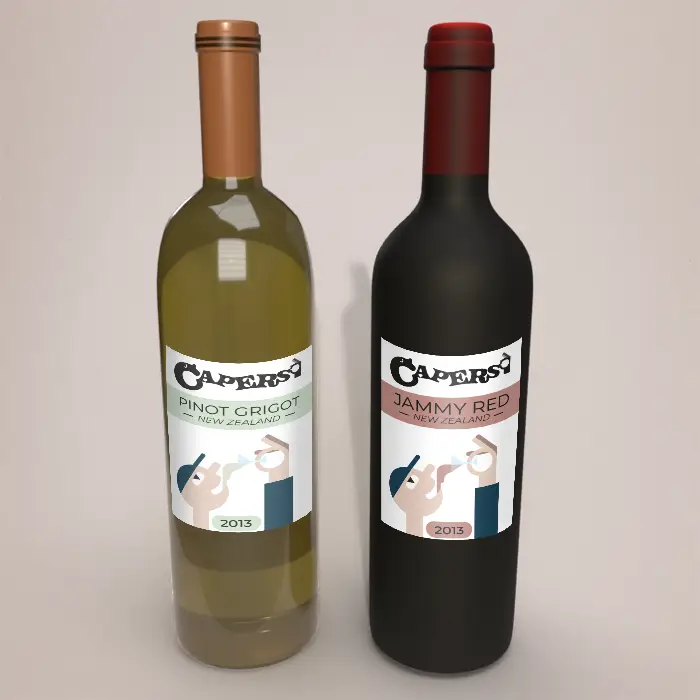 Customized labels outlet for bottles